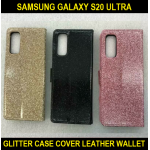 Glitter Case Cover For Samsung Galaxy S20 Ultra SM-G988B/DS Strong Leather Flip Wallet Slim Fit Look